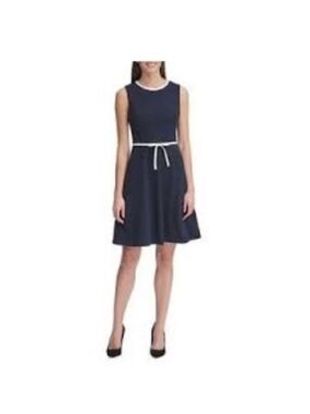 Tommy Hilfiger Scuba Crepe Fit-&-Flare Dress